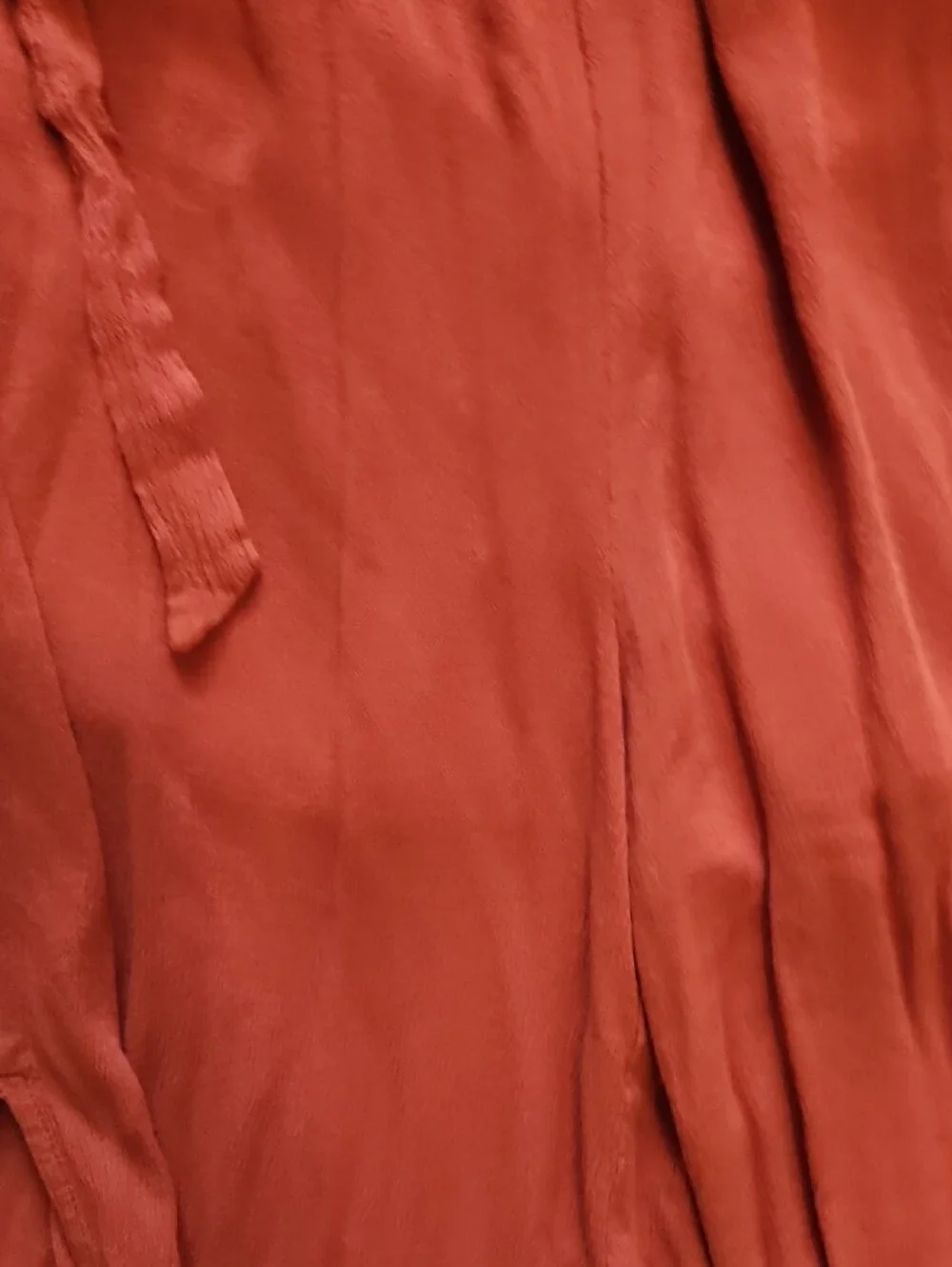 HYFVE Tie-Waist Wide Leg Pants in Rust Red